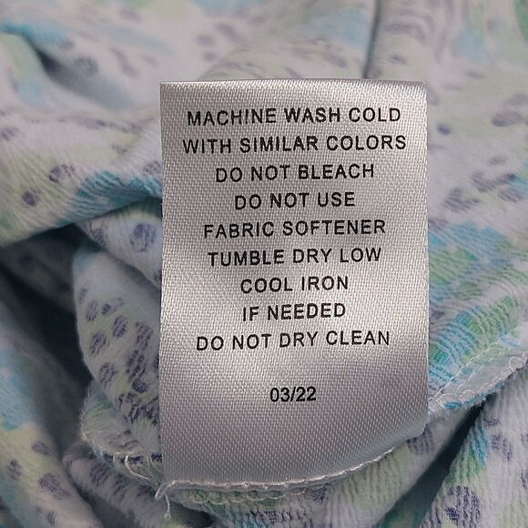 IBKUL 1/4 Zip Kamila Print Pullover Women's Medium Mesh Long Sleeves Mock Neck - Picture 7 of 9